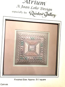 Rainbow Gallery Atrium A Joan Lohr Design Needlepoint Chart 5-1/2" Square - Picture 1 of 4
