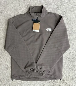 The North Face Tekware Grid Fleece 1/4 Zip Falcon Brown NWT Men’s Size Small - Picture 1 of 6
