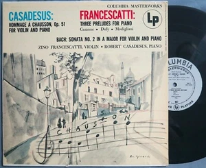 Columbia XTV 22291/22292 limited lp CASADESUS Hommage À Chausson FRANCESCATTI - Picture 1 of 11