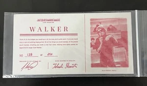 Jacques Marie Mage Authenticity Press Certificate-RARE WALKER - Card 128 Of 250 - Picture 1 of 2