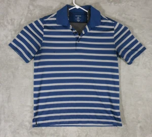Camisa Polo George Para Hombre Mediana Manga Corta Azul Rayas Informal Poliéster - Imagen 1 de 12