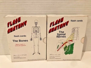 Bones and Spinal Nerves Flash Cards by Flash Anatomy Vintage - Picture 1 of 6