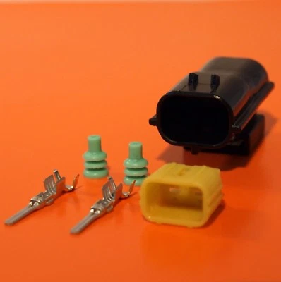 2 Way Male .070 Econoseal Series Multi Connector Kit - Genuine AMP Product - Image 1 of 4
