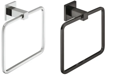 Häfele Handtuchhalter eckig Handtuch Ring Wandmontage Messing 201x50 mm Halter - Bild 1 von 4