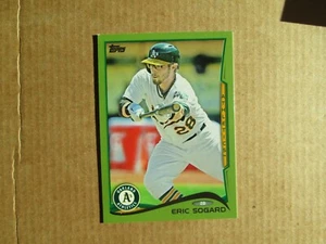 2014 Topps Eric Sogard #135 Oakland Athletics (GREEN) - Picture 1 of 2
