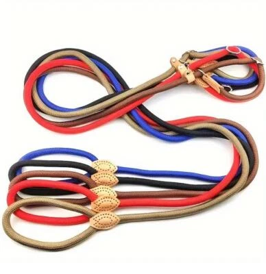 Agilityleine Retrieverleine Hundeleine 160m mit Halsband 2 Stopps  versch. Farbe - Bild 1 von 4