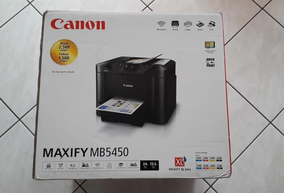 Canon Maxify MB5450 Pixma iX6850 Drucker Scanner Fax WLAN Apple AirPrint Cloud - Bild 1 von 4