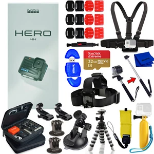 GoPro HERO Compact Action Camera CHDHF-131-AT - 16PC Accessory Bundle - Picture 1 of 7