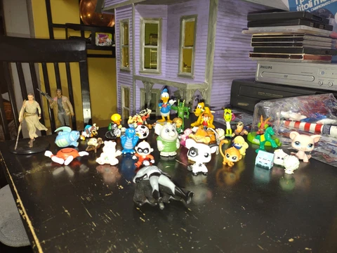 Vintage PVC Figures Lot, Asterix, Care Bears, Disney, LPS Cover