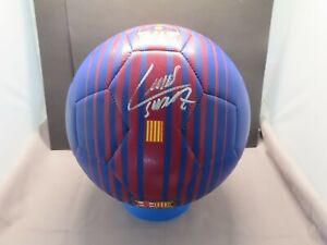 Luis Suarez Signed FC Barcelona Nike Soccer Ball Beckett Witnessed COA Auto 1A