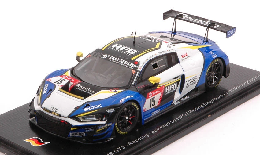 Audi R8 Gt3 #15 24 H Nurburgring 2020 Henzelfrey / Bollrath / Aust 1:43 Model - Immagine 1 di 1