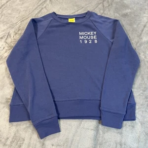 Disney Mickey Mouse 1928 Sweatshirt Kids Size Medium Jerry Leigh Pullover Blue - Picture 1 of 6