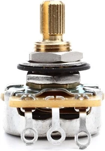 EMERSON CUSTOM CTS A250K 250K AUDIO LOGARITHMIC SPLIT SHAFT POTENTIOMETER - Picture 1 of 1