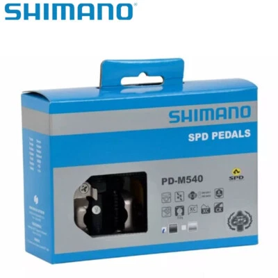 Shimano PD-M540 SPD MTB Race Pedals Black Clipless 9/16" w/ SM-SH51 Cleats New - Image 1 of 4