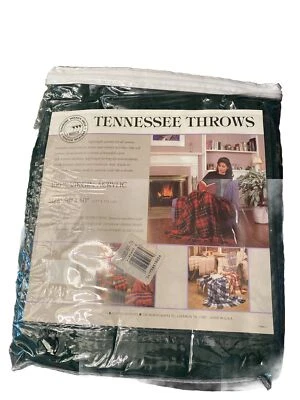 Manta de Colección Tennessee Woolen Mills 100% Acrílico Virgen 50" x 60" Verde Nueva en Paquete Foto 1 de 4