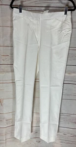 Chico's Secret Stretch Straight Leg Pant Size Chicos 0.5R /U.S. 6R Alabaster - Picture 1 of 3