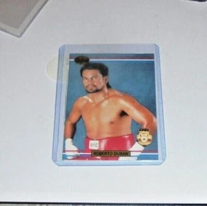 Vintage Roberto Duran Card Sugar Ray Leonard Ticket Fight Boxing Match Title - Picture 1 of 4
