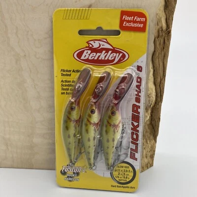 Berkley Flicker Shad 5 Fleet Farm Exclusive Bloody Froggy (3 Pack) FAST SHIPPING