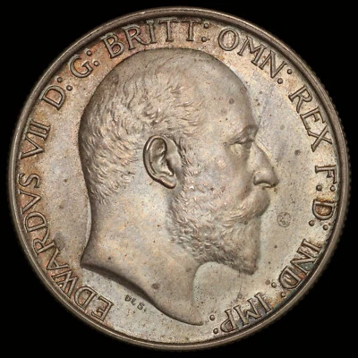 PCGS PR63 1902 Great Britain Edward VII Matte Proof Silver Florin - Image 1 of 4