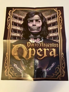 ONLY THE POSTER DARIO ARGENTO OPERA BLU-RAY NO DISCS SCORPION - Picture 1 of 3