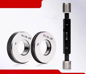 BSPP G1/4, G1/2, G1/8, G1/16 Pipe Thread Plug Gauges /Ring Gauges Gage GO/NOGO - Picture 1 of 39