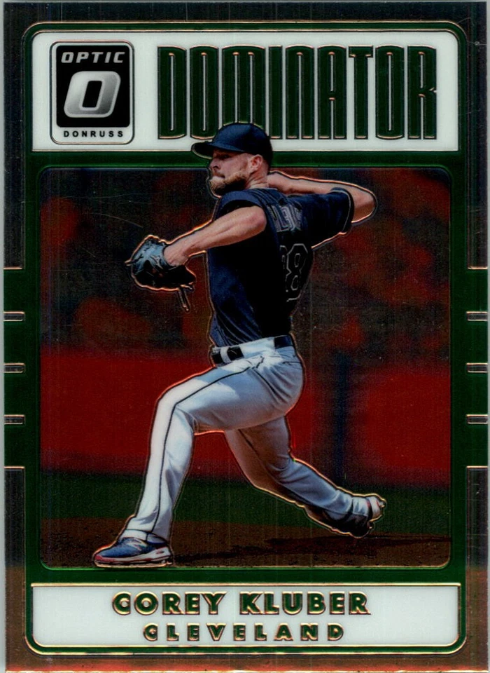 2017 Donruss Optic Dominators #D9 Corey Kluber - NM-MT - Image 1 of 2
