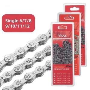 Bicycle Chain 116L Single Speed Silver Ultralight for Mountain Road Bike 24 27 - Picture 1 of 22
