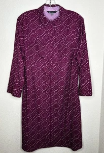 Title Nine Kleid Damen L Adventurista Nimblene Geometrisch 3/4 Arm Stretch - Bild 1 von 13