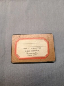 Vintage Werbung Spiegel Earl V. Schaeffer Glas Service Myerstown Pa Telefon... - Bild 1 von 5