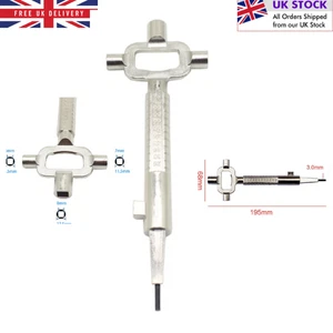 Locksmith Tool Cylinder Gauge Cam Turner Spindle Turner Multi Purpose Silver - Picture 1 of 6