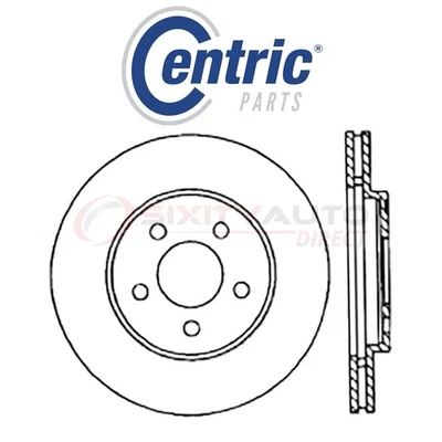 Centric C-TEK Disc Brake Rotor for 1989 Dodge Spirit 2.5L 3.0L L4 V6 - Kit jo - Image 1 of 4