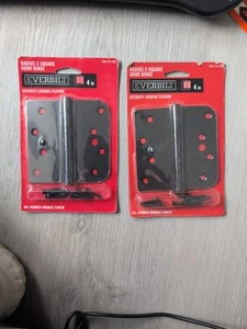 2 Pack Lot EVERBILT Door Hinge Project Pack 4" Oil-Rubbed Bronze Security - Picture 1 of 2