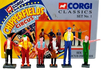 Corgi Chipperfields Six Circus Figures Set 1 Diecast 1/50 Scale model New - Image 1 of 4