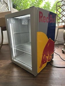 Red Bull Mini Fridge LED Refrigerator FREE SHIPPING Tested Works Great - Picture 1 of 13