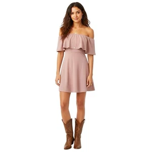 Vestido para mujer fuera del hombro talla pequeña bailarina balletcore festival bohemio  - Imagen 1 de 14