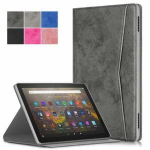 Folio Leder Stoßfest Smart Case Hülle für Amazon Fire HD 10/10plus 2021 11. - Bild 1 von 58