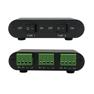 2 Way Zone Audio Stereo Speaker Selector Swtich Switcher Switching Box -P21 - Picture 1 of 9