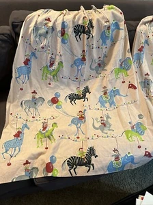 Vintage Pink Window Curtains For Nursery For kids Room. Boys And Girls Riding. - Picture 1 of 12
