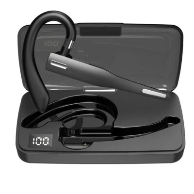 Bluetooth Earpiece Wireless Sports Headset with Microphone Ear Hook Earphone - Image 1 of 4