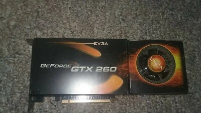 EVGA NVIDIA GeForce GTX 260 (896P31267AR) 896MB GDDR3 SDRAM PCI Express x16... - Image 1 of 4
