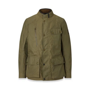 Belstaff Waymaster Wax Cotton Motorcycle Jacket - Olive Green - Picture 1 of 4