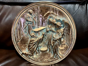 Studio Dante di Volteradici Bronze Plate: GLI ANGELI VISITANO ABRAMO (1990) - Picture 1 of 10