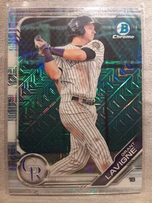 2019 Bowman Draft #BDC-188 Grant Lavigne Mojo Refractor - Colorado Rockies - Image 1 of 2