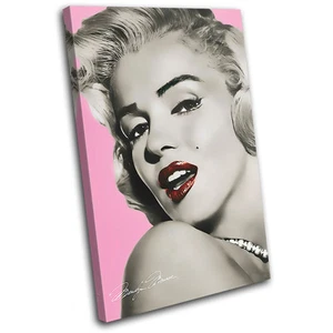Marylin Monroe Iconic Celebrities SINGLE CANVAS WALL ART Picture Print VA - Picture 1 of 1