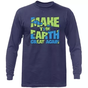 Earth Day Save The Earth Make the Earth Great Again Langarmshirt - Bild 1 von 14
