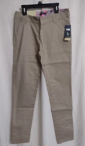 U.S. POLO ASSOCIATION GIRLS STRETCH PANTS KHAKI SIZE 18 NWT - Picture 1 of 2