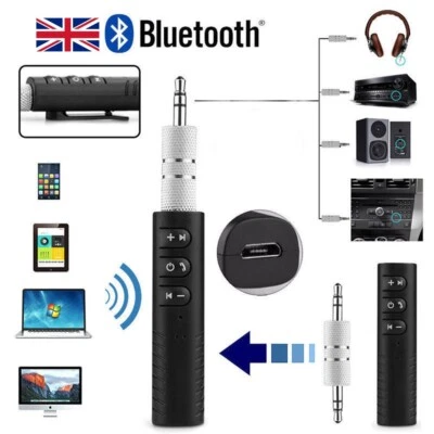 3.5MM Wireless Car Bluetooth Receiver Adapter AUX Audio Stereo Music - Image 1 of 4