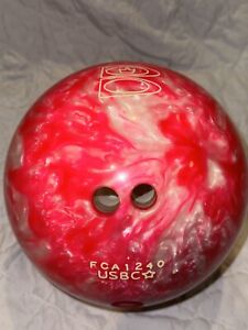 Used Bowling Ball 10lb Brunswick T-Zone PINK BLISS Swirl FCA1240 USBC