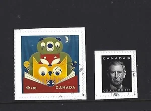CANADA 2023 REY CHARLES PLUS CARIDAD COMUNITARIA 2 SELLOS NUEVOS BIEN USADOS - Imagen 1 de 1