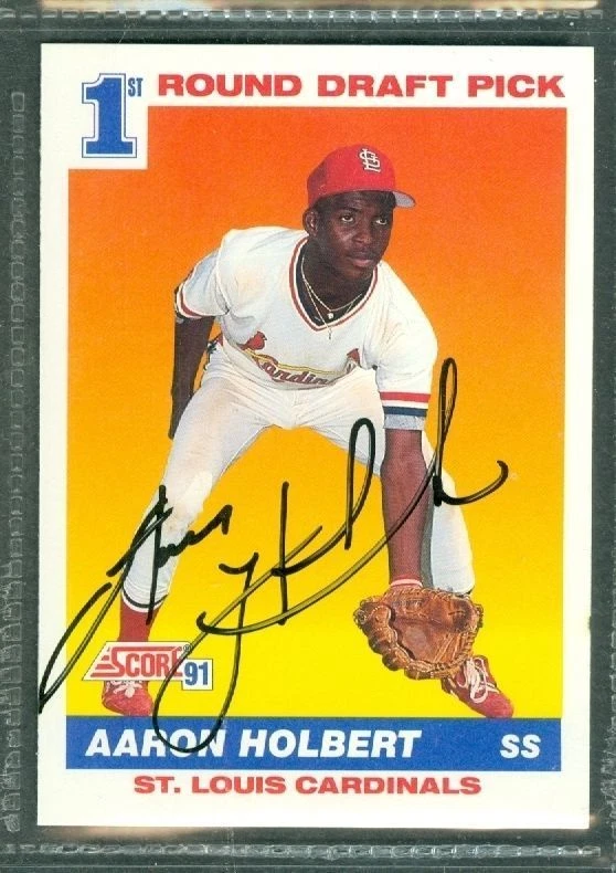 Aaron Holbert Baseball Auto 1991 Score '91 Signature Autograph Signed Card #676 - Image 1 of 1